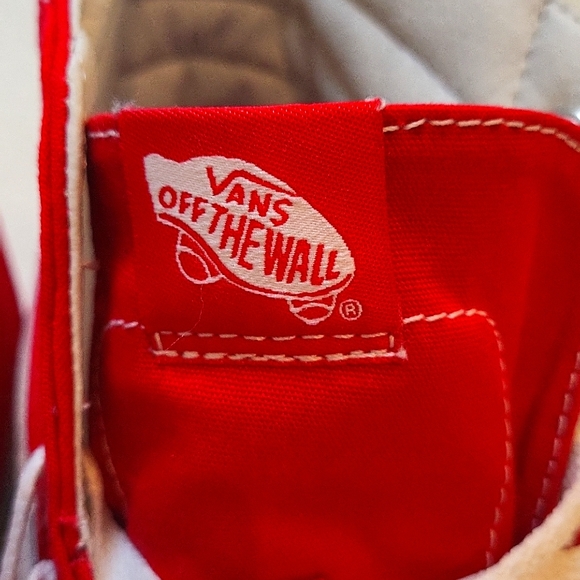 Red Vans Hightops! Like New Condition! Move Over Ronald McDonald! - Picture 4 of 7